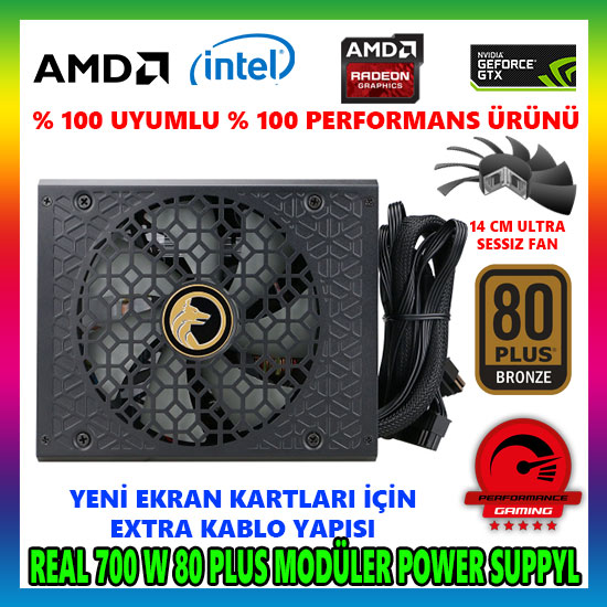 GAMETECH GTP-700 700W 80 PLUS MODÜLER POWER SUPPLY